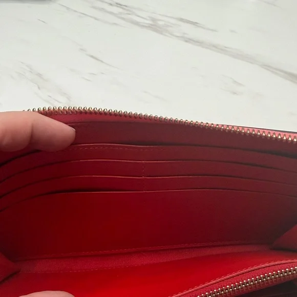 Christian Louboutin Studded Zip-Around Wallet - Pink - Picture 8 of 14